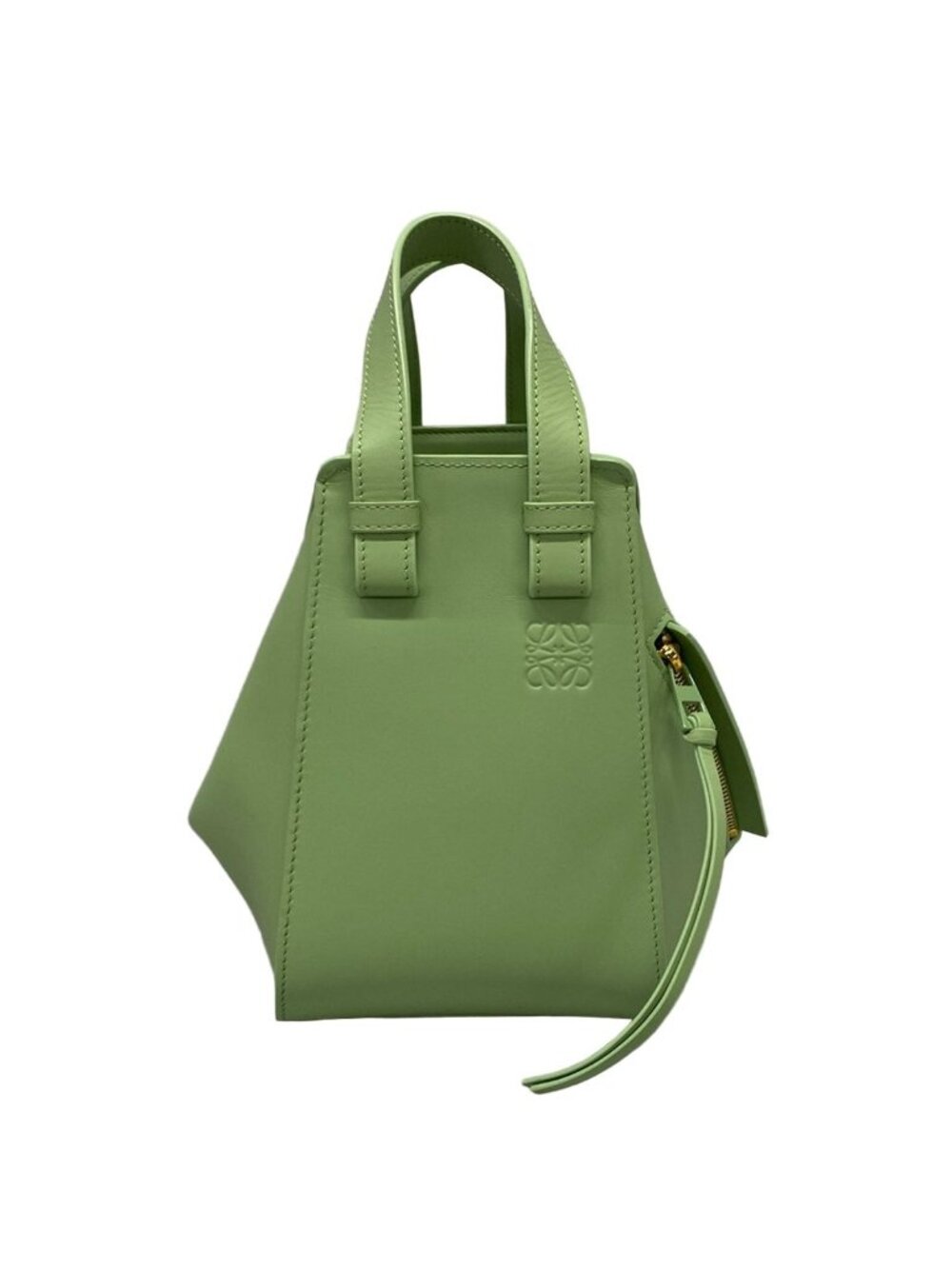 Loewe Handbag Hammock Compact Lime Green Gray